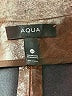 Aqua 100% Polyester Brown Faux Leather Skirt Size XS - photo 4