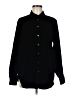 Gap 100% Polyester Solid Black Long Sleeve Blouse Size M - photo 1