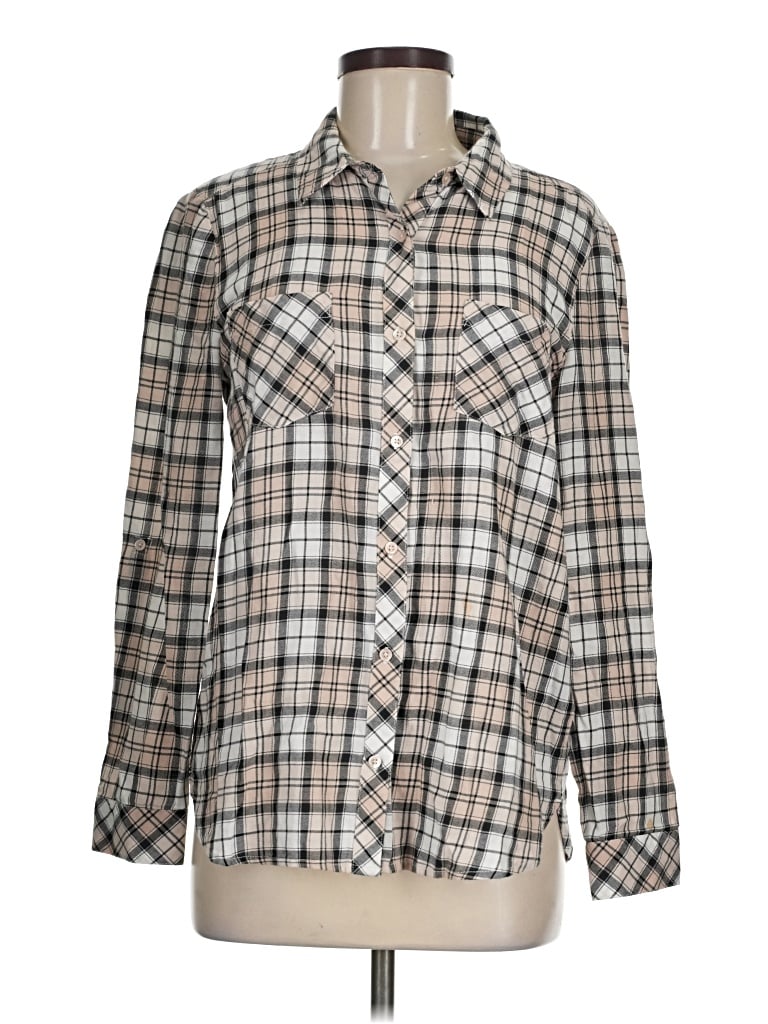 Pre-owned Soft Joie Long Sleeve Button Down Shirt In Tan