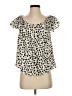 Maeve 100% Rayon Ivory Short Sleeve Blouse Size S - photo 1