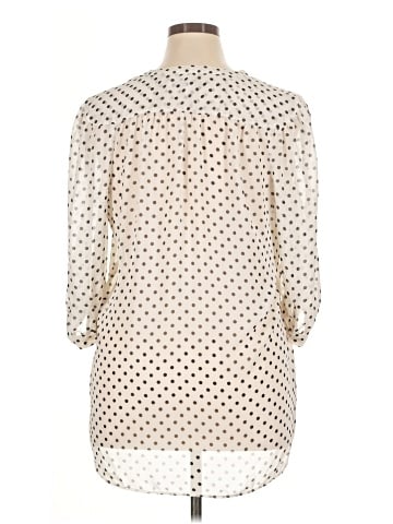 LC Lauren Conrad 3/4 Sleeve Blouse (view 2)