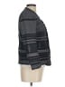Ann Taylor LOFT 100% Cotton Chevron-herringbone Gray Blazer Size M - photo 4
