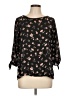 Papermoon 100% Polyester Black 3/4 Sleeve Blouse Size L - photo 1