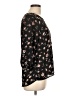 Papermoon 100% Polyester Black 3/4 Sleeve Blouse Size L - photo 4