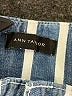 Ann Taylor Stripes Blue Jeans Size L (estimated) - photo 4