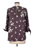 Papermoon 100% Polyester Purple 3/4 Sleeve Blouse Size M - photo 2