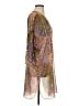 Democracy 100% Polyester Gold Kimono Size S - photo 4