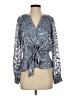 Parker Gray Long Sleeve Blouse Size XS - photo 1