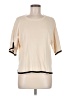 Assorted Brands Ivory Short Sleeve Top Size M - photo 1