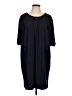 Ruby Ribbon Solid Black Casual Dress Size L - photo 1