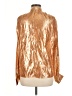 Unbranded Metallic Gold Long Sleeve Blouse Size 6 - photo 2
