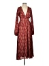 Lulus 100% Polyester Paisley Burgundy Cocktail Dress Size XS - photo 1