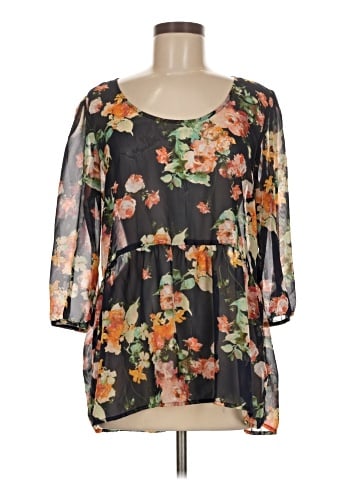 Charming Charlie 3/4 Sleeve Blouse (view 1)