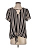 Kaileigh Black Short Sleeve Blouse Size S - photo 1