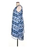 Dana Buchman 100% Polyester Graphic Blue Casual Dress Size 16 - photo 5
