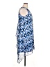 Dana Buchman 100% Polyester Graphic Blue Casual Dress Size 16 - photo 4