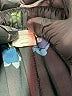 Soma 100% Polyester Print Blue Casual Pants Size M - photo 5