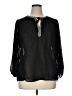 DR2 100% Polyester Black 3/4 Sleeve Blouse Size XL - photo 1