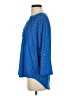 NY Collection Blue Long Sleeve Henley Size P (petite) - photo 5