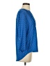 NY Collection Blue Long Sleeve Henley Size P (petite) - photo 4