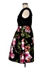 Sangria 100% Polyester Tropical Black Cocktail Dress Size 8 Petite - photo 5
