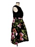Sangria 100% Polyester Tropical Black Cocktail Dress Size 8 Petite - photo 4
