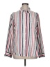 Life Style Stripes Silver Long Sleeve Button-Down Shirt Size XL - photo 1