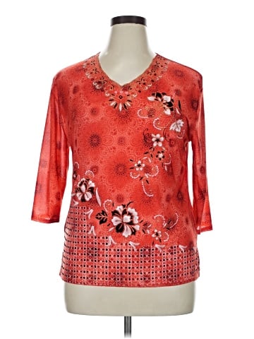 T-C Fashion 3/4 Sleeve Blouse (view 1)