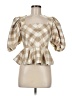 Hunter Bell Tan 3/4 Sleeve Blouse Size 6 - photo 1