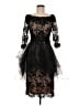 Marchesa Black Cocktail Dress Size 6 - photo 1