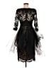 Marchesa Black Cocktail Dress Size 6 - photo 2
