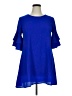 Assorted Brands 100% Polyester Blue Casual Dress Size XL - photo 1