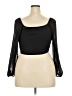 Unbranded Black Long Sleeve Blouse Size 2X - photo 2