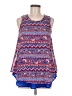 Japna 100% Polyester Blue Sleeveless Blouse Size M - photo 1