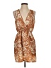 Forever 21 100% Polyester Tropical Tan Cocktail Dress Size S - photo 1