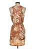 Forever 21 100% Polyester Tropical Tan Cocktail Dress Size S - photo 2
