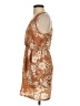 Forever 21 100% Polyester Tropical Tan Cocktail Dress Size S - photo 5