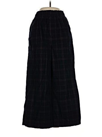 Madewell Corduroy Pull-On Wide-Leg Crop Pants in Windowpane (view 1)