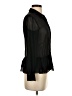 Theory 100% Silk Black Blouse Size 0 - photo 4