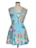 Angels Tropical Blue Cocktail Dress Size 16 - photo 2