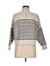 MNG Stripes Gray Turtleneck Sweater Size M - photo 1