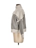 MNG Stripes Gray Turtleneck Sweater Size M - photo 5