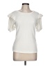 Hem & Thread Ivory Short Sleeve Top Size L - photo 1