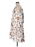 PREMISE 100% Polyester Floral Gray Casual Dress Size 8 - photo 5