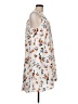 PREMISE 100% Polyester Floral Gray Casual Dress Size 8 - photo 4
