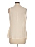 CAbi 100% Polyester Ivory Sleeveless Blouse Size M - photo 2