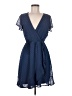 Mi ami 100% Polyester Polka Dots Blue Casual Dress Size M - photo 1