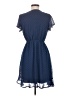 Mi ami 100% Polyester Polka Dots Blue Casual Dress Size M - photo 2