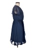 Mi ami 100% Polyester Polka Dots Blue Casual Dress Size M - photo 4