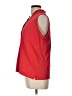 Lands' End Polka Dots Red Sleeveless Button-Down Shirt Size L - photo 5
